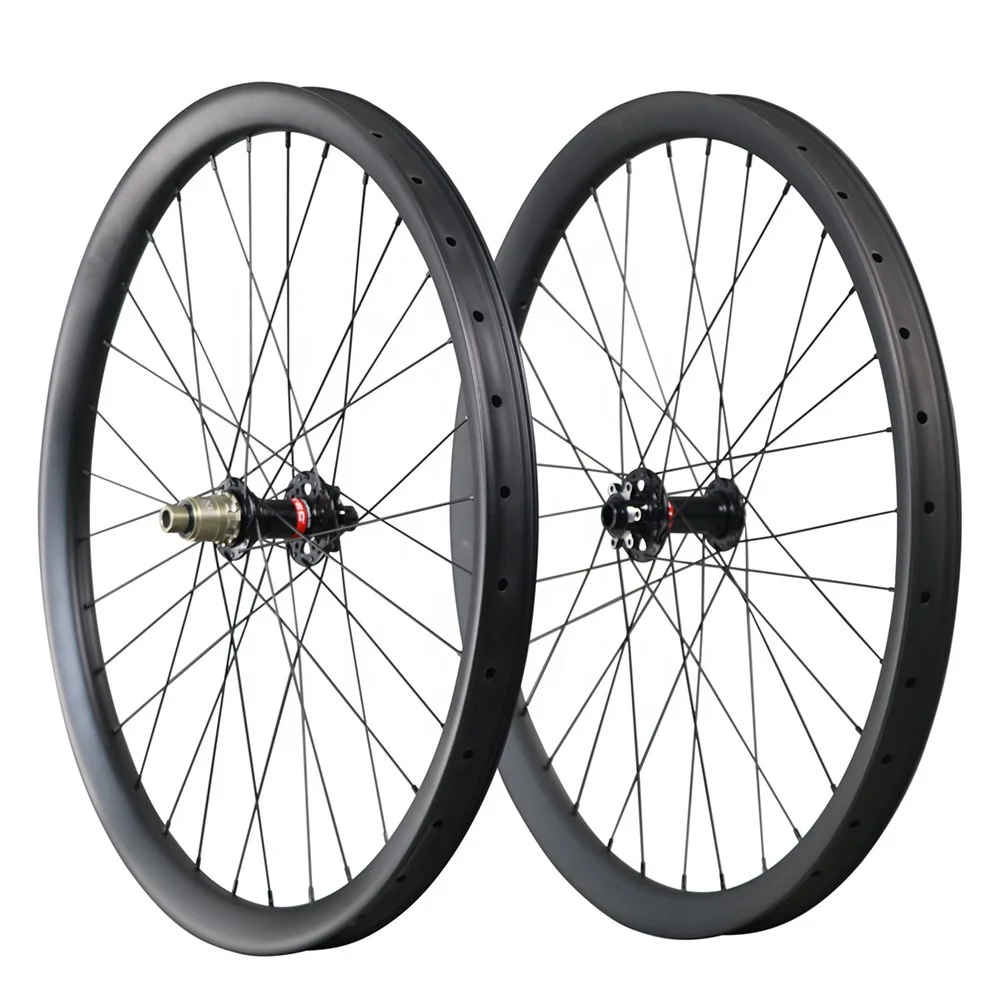 

MTB 27.5 Carbon Bike Wheel 40mm Width Clincher 650B Tubeless Ready