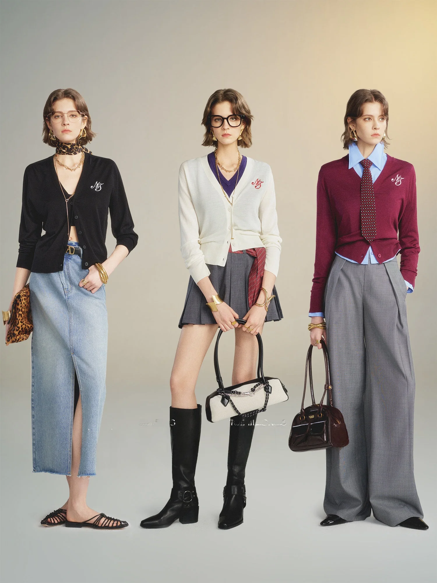 

Annaspeak Silk Wool Sl One-Piece Knitted Long Sve V-Ne Open Cardigan Ultra Soft Casual Sle Fem Wear