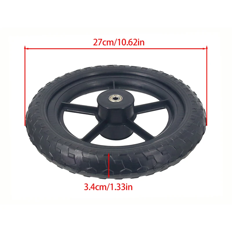 High quality thickened wear-resistant new 12-inch wheelchair wheels children's bicycle solid wheels
