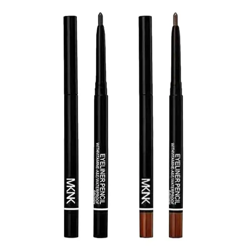 Eyeliner Gel Pen Portable Eyeliner Pencils Eye Shadow Pencils Anti-Sweat Under Eye Eyeliner Pencil Automatic Rotation Eyeliner