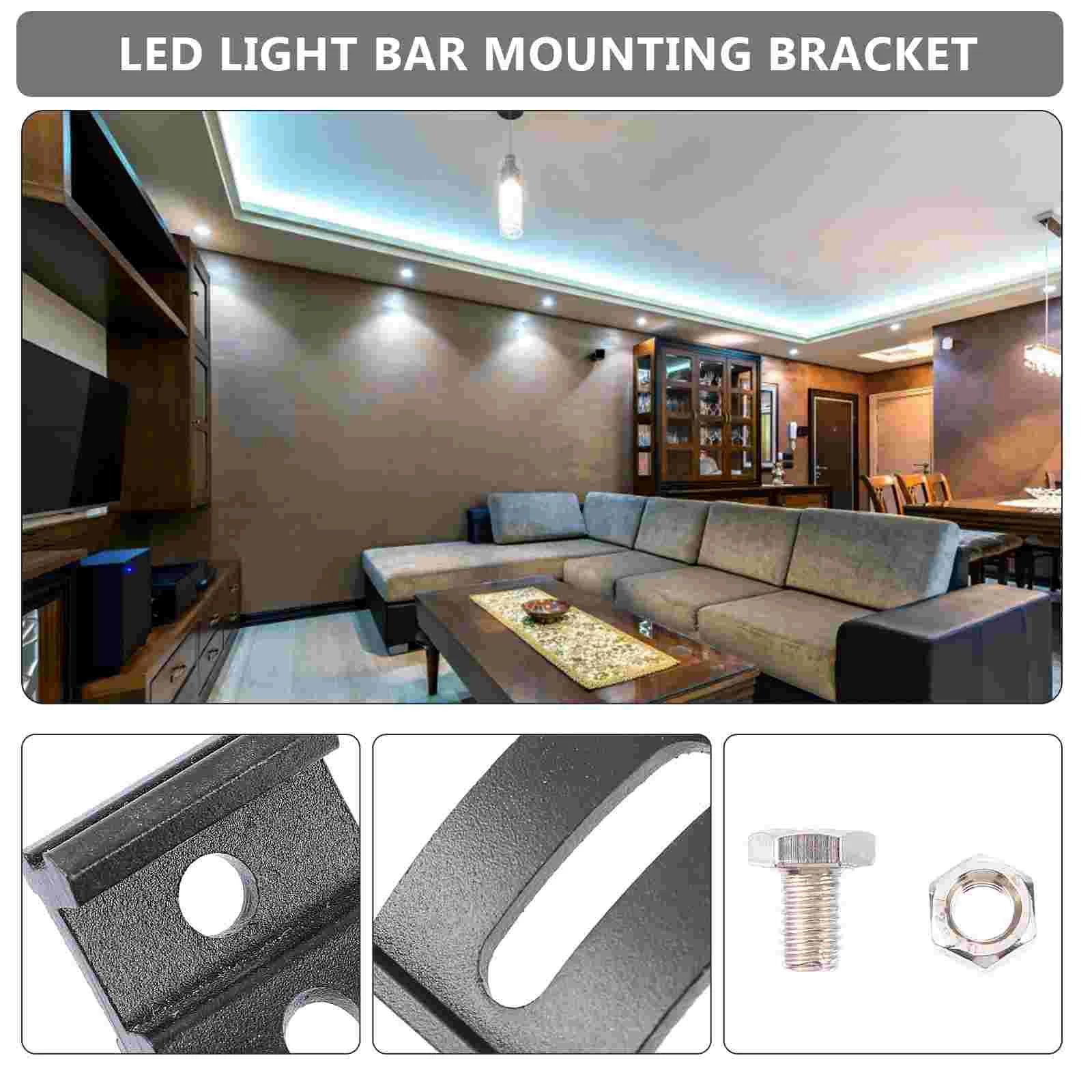 LED Light Bar Base Rust-resistant Mount Adjustable Car Bracket Universal Aluminum Alloy Work Lamp Good Quality Fine Workmanship