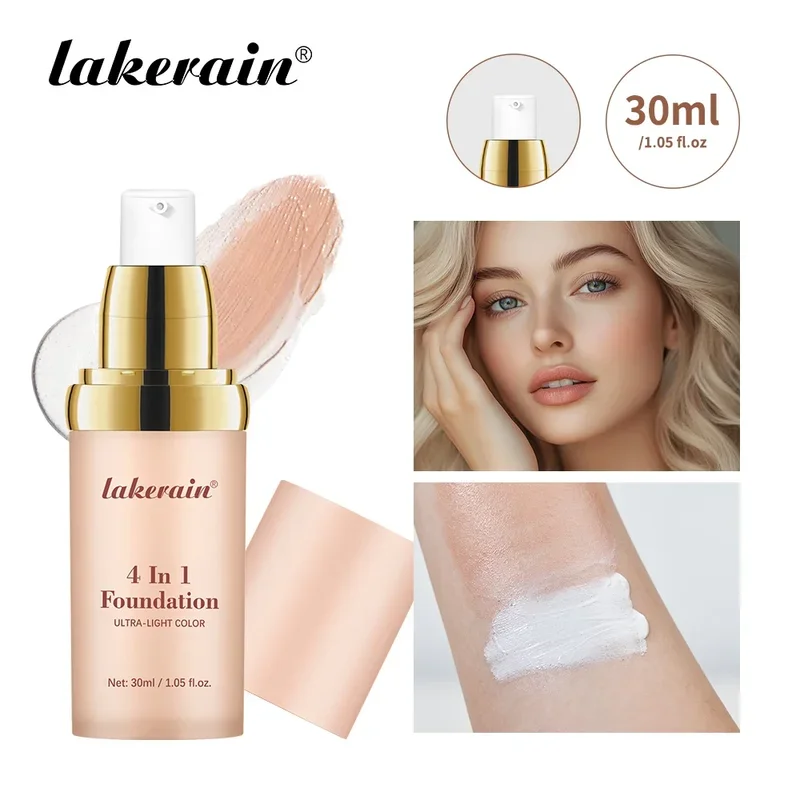 

Liquid Foundation White Color Changing Foundation SPF30 Soft Matte Long Lasting Hydrating Makeup Base Concealer CC Cream 30ml