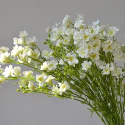 5pcs Luxury Violets Artificial Flowers Moisturizing Feel Delphiniums Latex Decor Flower Arrangements Wedding Party Home Florals