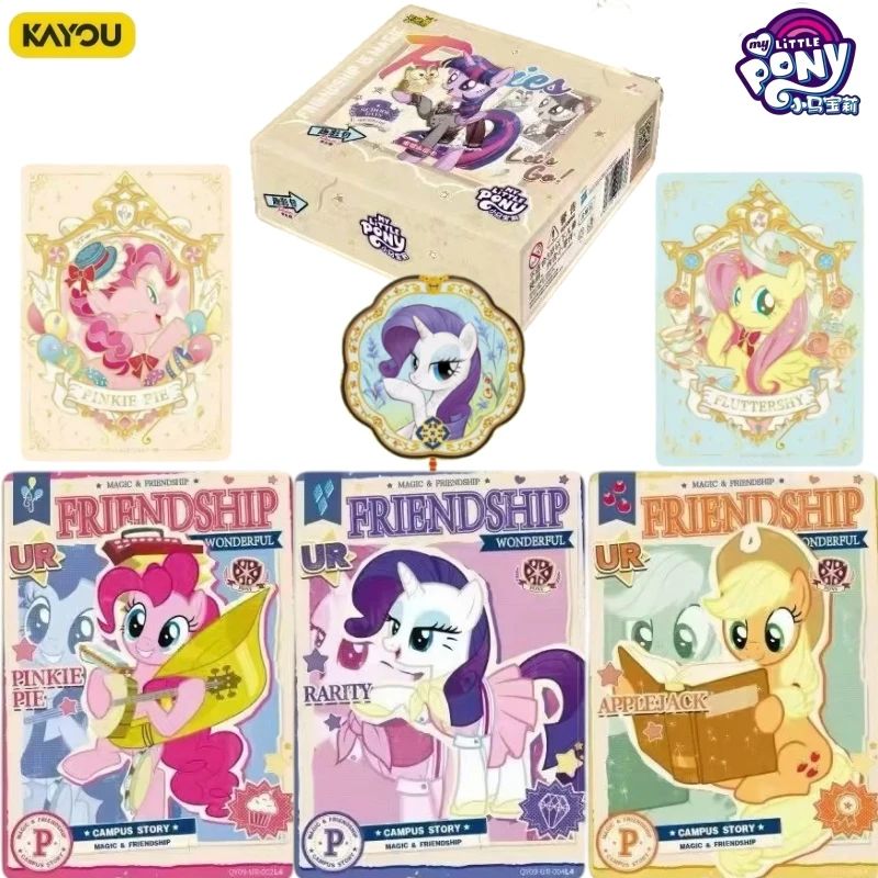 KAYOU Official Genuine Action My Little Pony Friendship Magic Fun Shadow Series Manga Peripheral Collection Toy Cards Gifts
