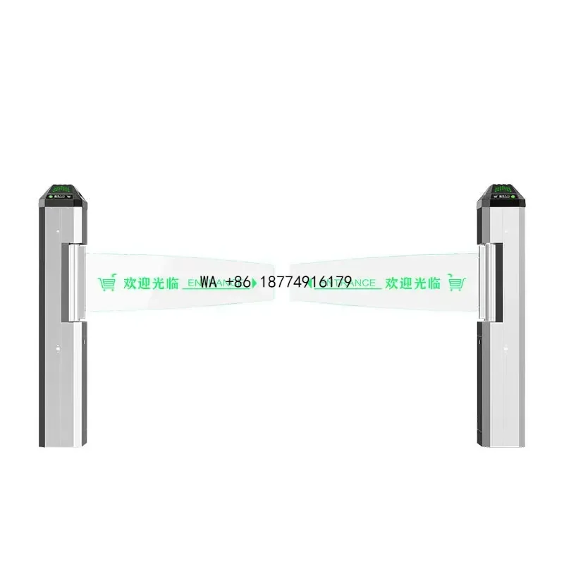 wmwmnu Access Control Swing Barrier Gate Bi-directional Barrie Swing Turnstile Gate for Supermarket