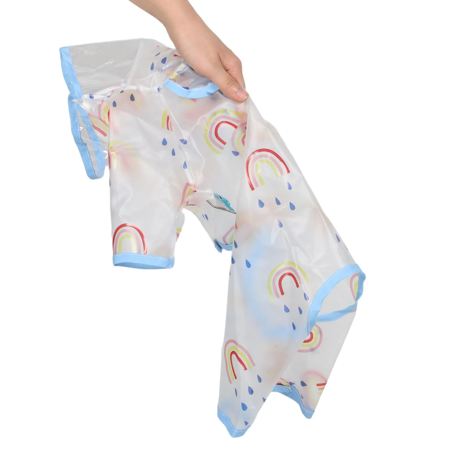 

Pet Raincoat Dog Jacket Hooded Clear Water-proof Wear Poncho Medium Full Coverage Small Fashionable