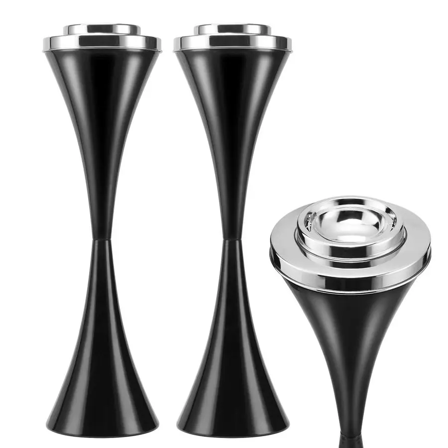 

Pack Standing Outdoor Ashtray for Home Patio, Windproof Large amp Tall Outside Ashtrays for Cigarette Butt Holder Receptacle Dis