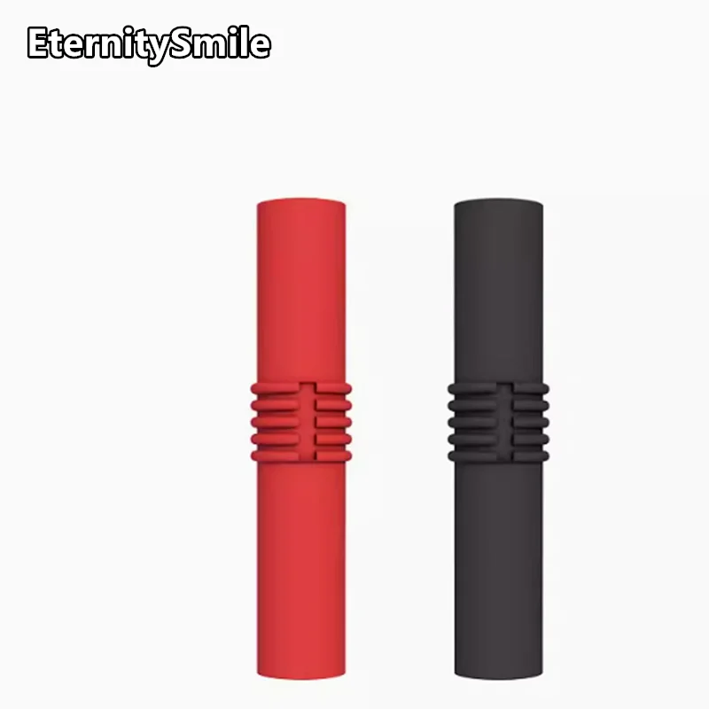 Extension Insulated Banana Plug Connector Coupler PVC Black+Red 4mm Banana Jack Socket Female to Female Adapter red black