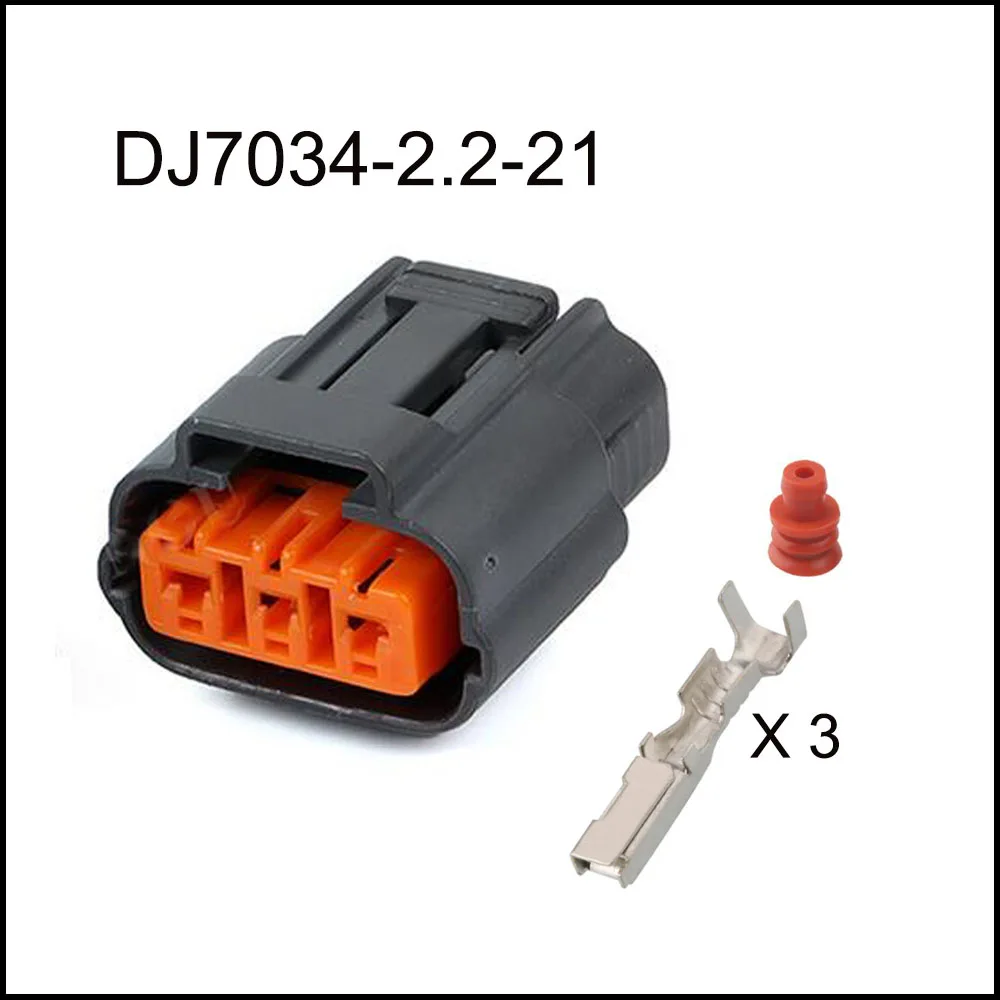 Imagem -05 - Cabo de Conector Impermeável Automático Plugue Automotivo Soquete Masculino Família Inclui Selo Terminal Pinos Dj7034ya2.2-21 100set