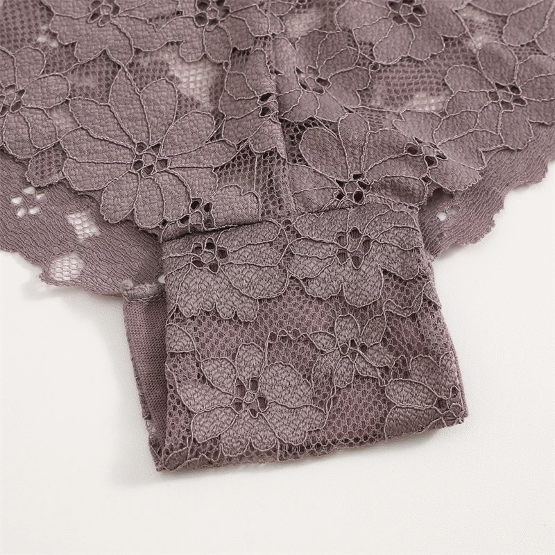 Finetoo 3 pçs calcinha de renda para mulher sexy oco para fora roupa interior de verão transparente cuecas de cintura baixa meninas lingerie confortável novo