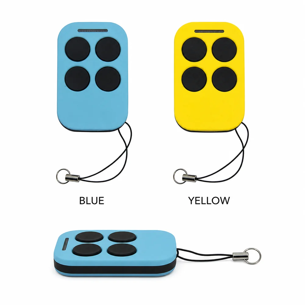 Universal 4-Channel Garage Gate Remote Duplicator 280-868MHz Learning Key Fob for Compatible Fixed and Rolling Code Openers