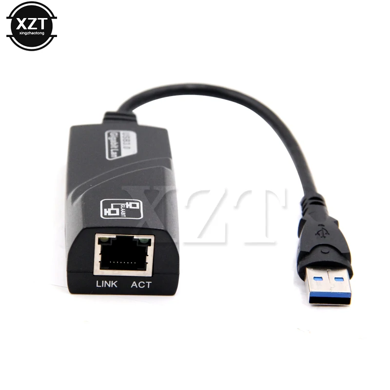 10/100/1000Mbps USB 3.0 Wired Network Card USB To Rj45 Lan Ethernet Adapter RTL8153 for PC Macbook Windows Laptop