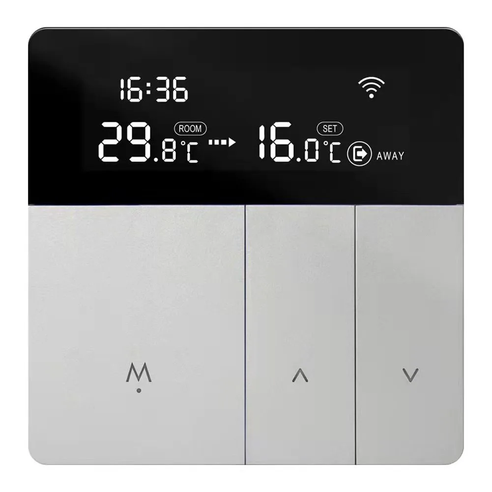 Termostat zdalnego sterowania Inteligentny termostat Sterowanie ogrzewaniem domu Jak pokazano Nowoczesny design Inteligentny kontroler ogrzewania ABS PC Material