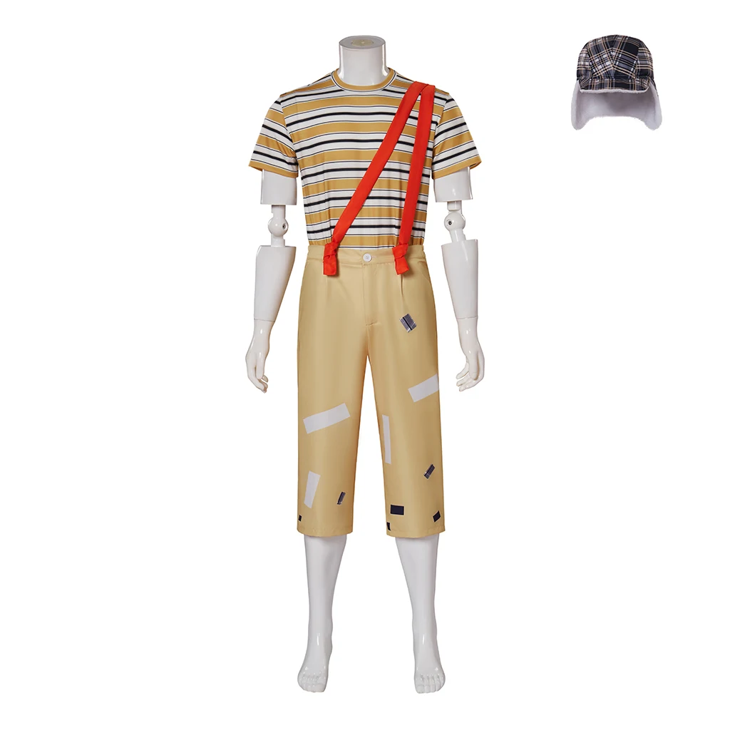 El Chavo Del Ocho Cosplay El Chavo Cosplay Costume Men's Casual Overalls Suit Male Halloween Carnival Party Clothing