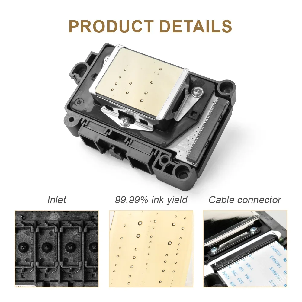 Piezo F196000 Dx7 Print Head For Epso Uv Printer 3885 3880 3850 3890 B300 B310 B500 B510 R3000 3800 Head Printhead dx7