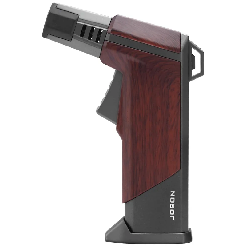 強力な防風ブルーフレームジェットトーチガスライター屋外シガーバーベキュー調理キッチンブタン充填式金属溶接ガン