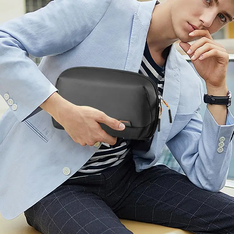 Cable Organiser Bag 2024 New 180 Opening Cable Organiser Electronics Bag Battery Storage Case Tech Organiser Cable Storage Box