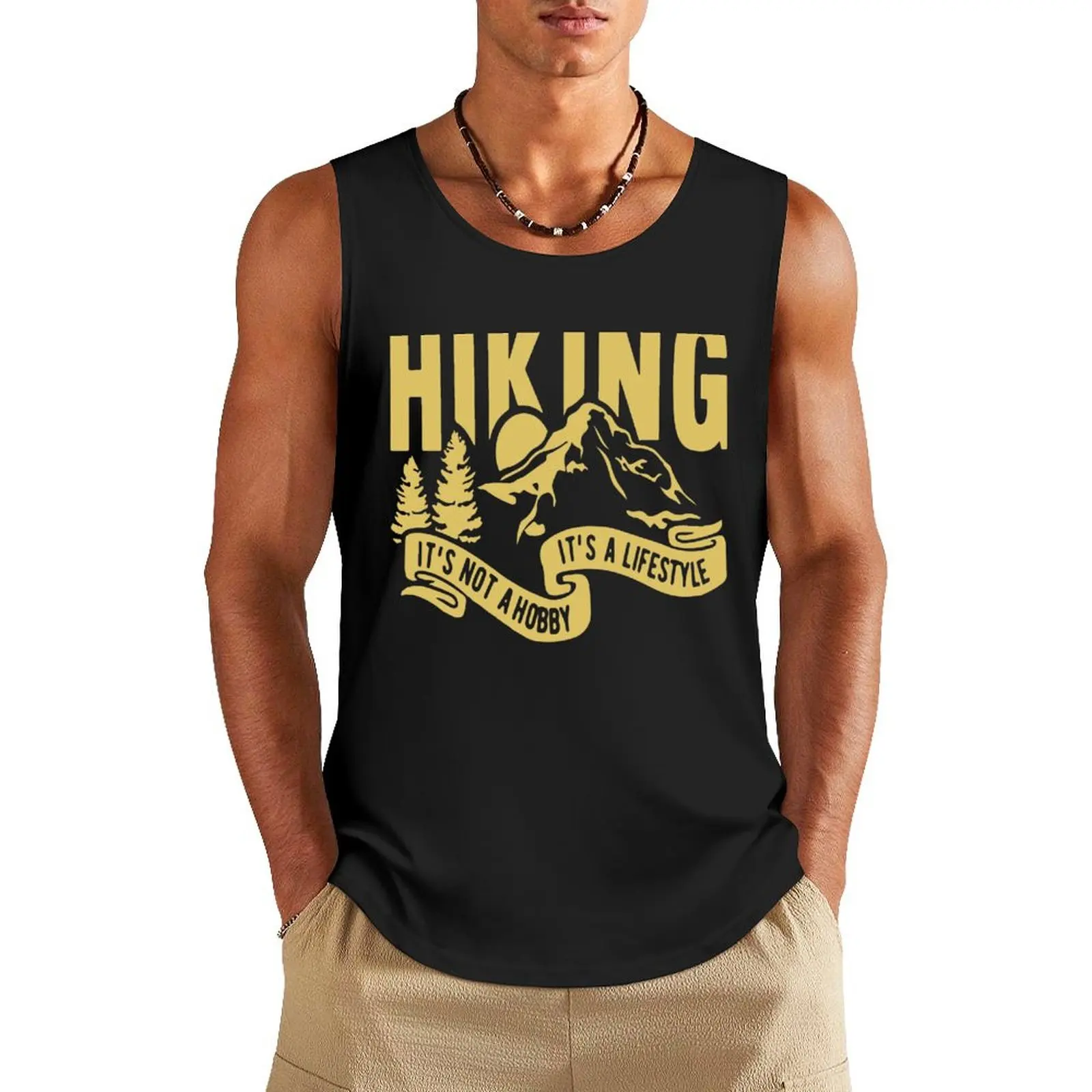 

Hiking: It's Not A Hobby, It's A Lifestyle. Tank Top summer clothes men 2025 Vest for boy fitness