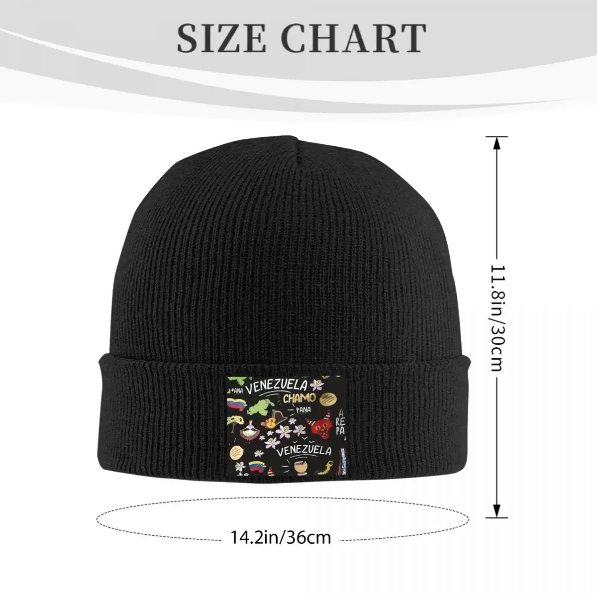 Arepas Venezuela Warm Knitted Cap Winter Knit Bonnet Hat Skullies Beanies Hip Hop Caps For Unisex