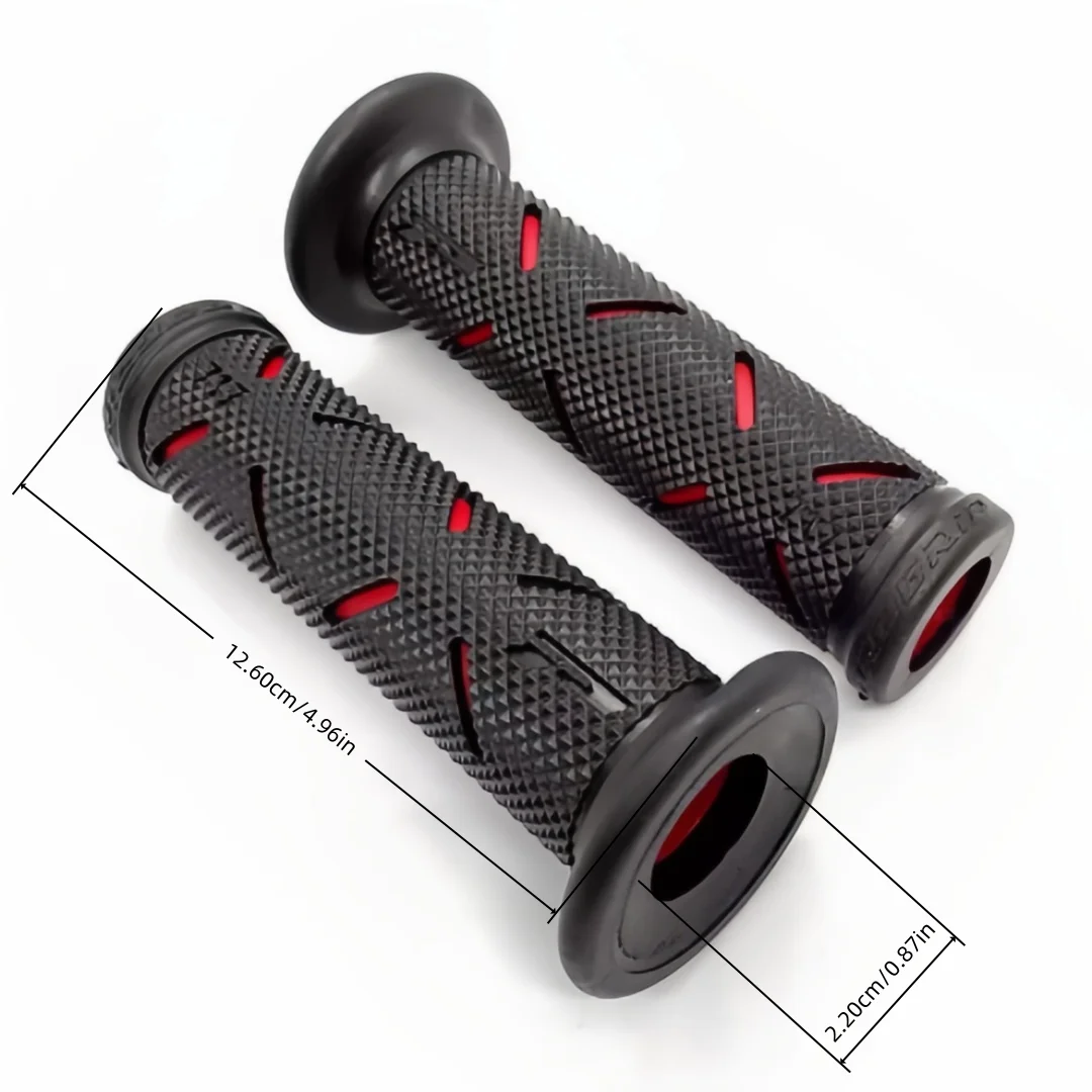 1pair 22mm Motorcycle Rubber Handlebar Grips Non-slip Motorbike Modification Parts Handles For Honda Suzuki Ducati Benelli image 5