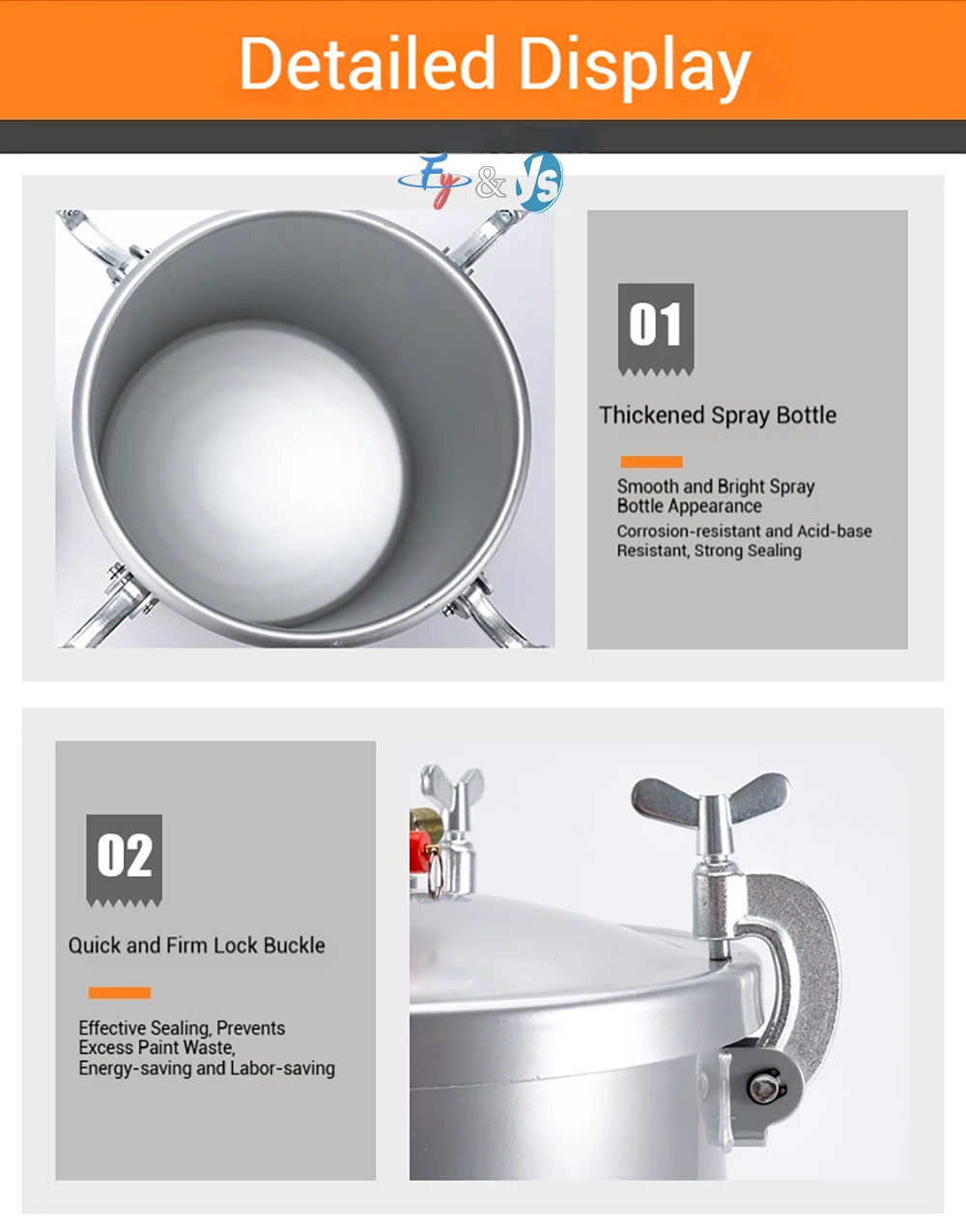 High Pressure Latex Paint Spraying Pressure Tank Paint Coating Storage Tank Special Pressure Tank For Spray Gun Work Use