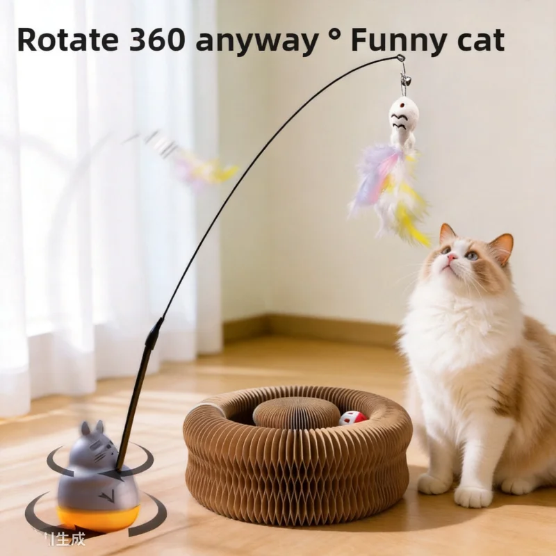 Magic Organ Foldable Cat Scratcher, Eco-friendly Honeycomb Unbreakable Corrugated Paper Grinding Board Self-entertainment Cat To