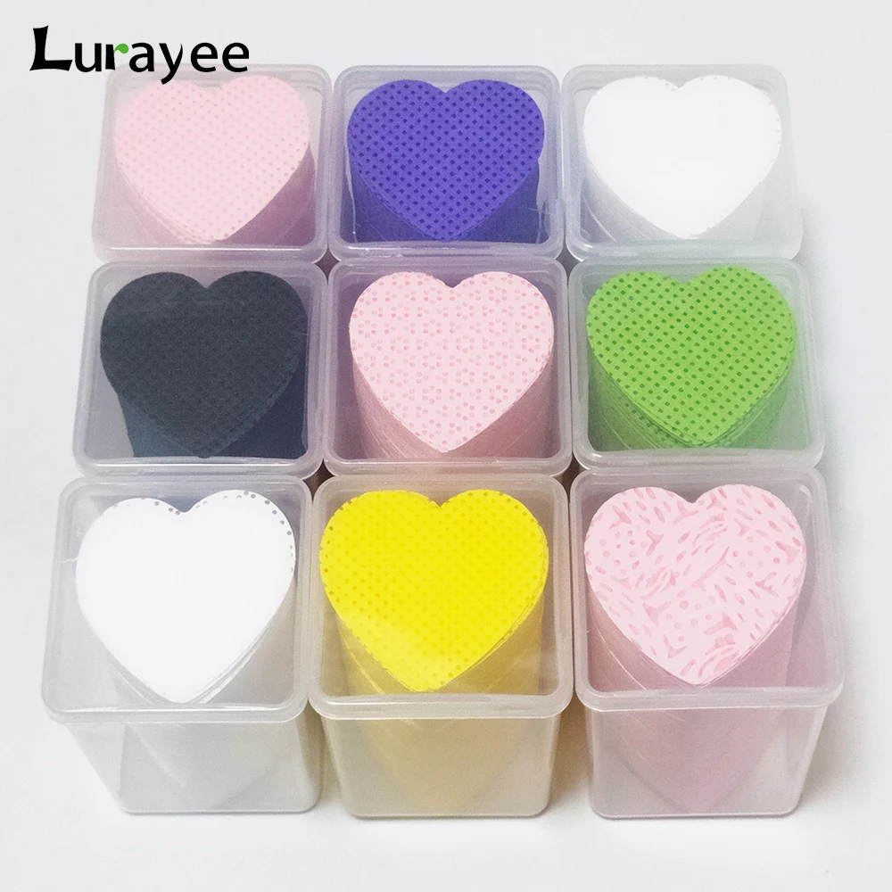 Lint Free Nail Wipes Nail Polish Remover 200pcs/box Absorbent Non-Woven Fabric Nail Cleaning Pads for Eyelash Extension