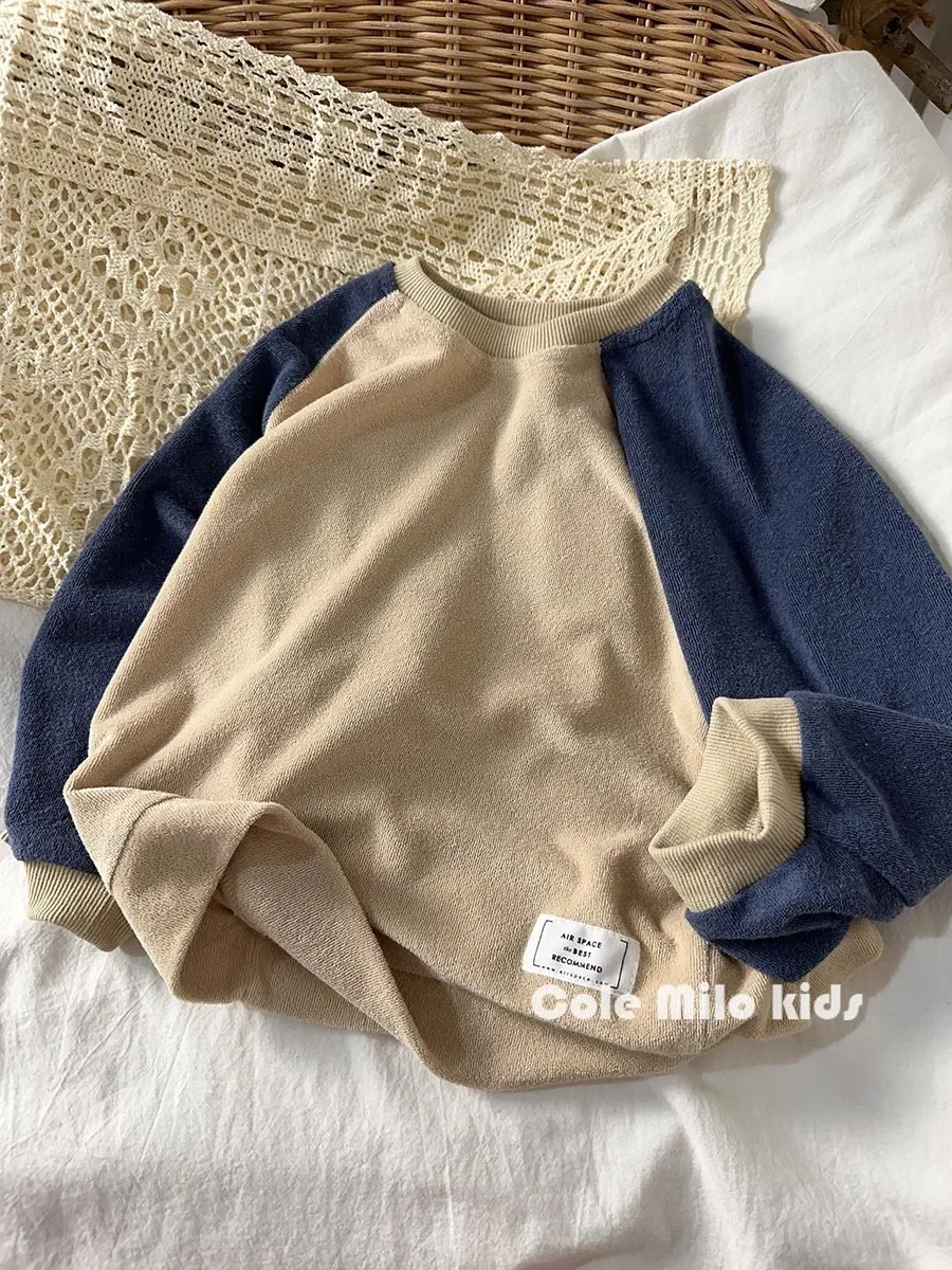 Hoodies Towel Material Korean Boys Girls Sweater Spring Autumn New Children Clothing Tops Baby Undershirt Casual