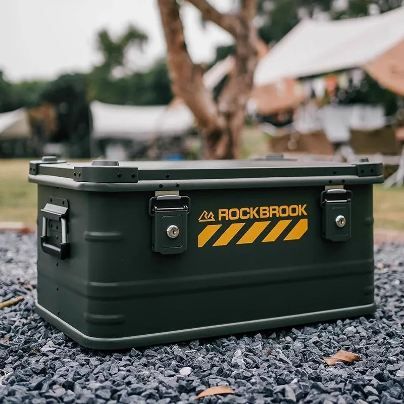 

Уличный пылезащитный ящик для хранения, многофункциональный пикник, водонепроницаемые ментальные коробки большой емкости, портативные инструменты для кемпинга и улицы