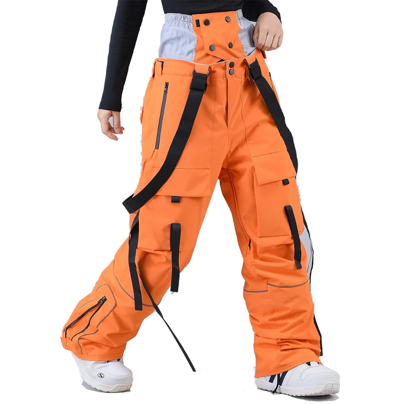 Unisex Snow Pants with Waist Protection Ski Suit Pants for Snowboarding Men And Women's Winter Outdoor Sports Clothing