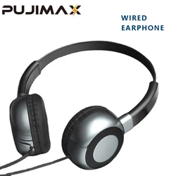 PUJIMAX Headphones Wired 90° Rotation 3.5mm Plug Ear Phones Gaming Headset Suitable for Oppo PC Gamer Host All Smartphones