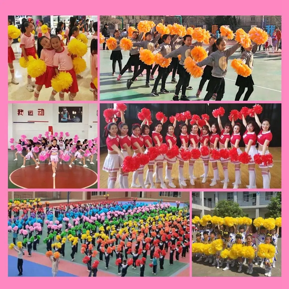 New 32*30cm Game Pompoms 9 Colors Cheerleading Cheering Vocal Concert Decorator Sports Cheerleading