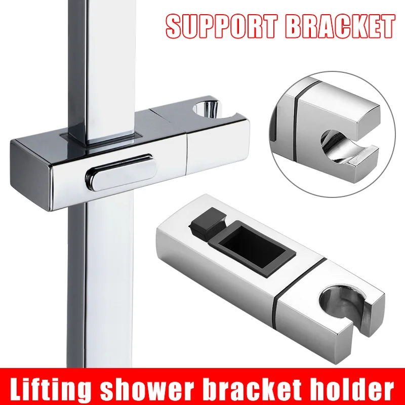 Handheld Shower Head Stand para Banheiro, ajustável Rod Lift, Shower Head Holder, Suporte Acessórios, Slide Bar