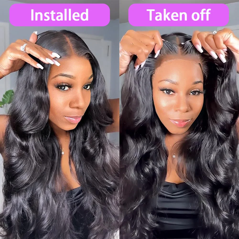 Body Wave 13x4 Lace Front Wigs Human Hair Brazilian 5x5 Glueless Human Hair Wig Pre Plucked 200 Density For Black Women 30 Inch