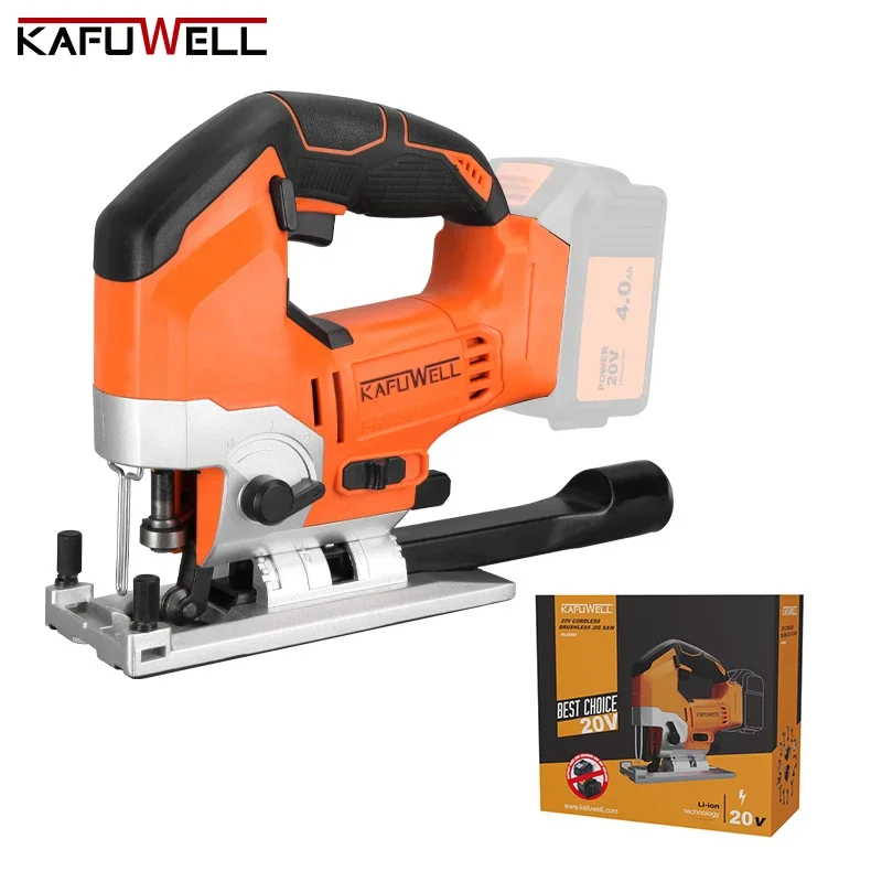 

KAFUWELL PA4509H Cordless Jig Saw Kit 20v Lithium Ion Cordless Orbital T-shaped 3000 Spm Jigsaw