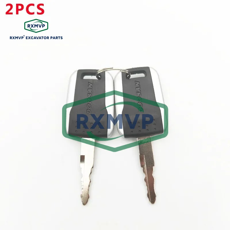 

For 2 Pcs F900 Key Deawoo Doosan Bobcat Terex Excavator Heavy Equipment Ignition Start Switch Door Lock Fit E80 RXMVP