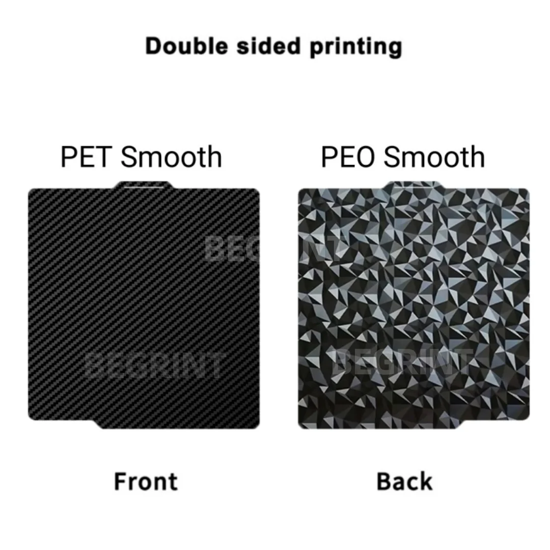 For Bambulab A1 Build Plate P1S X1C Pei Textured 257x257 H1H PEY Peo Sheet Spring Steel For Bambu Lab X1 Carbon Bambulab P1P Bed image 3