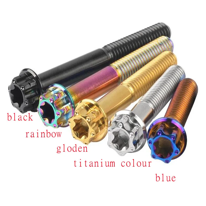 4 Stück M6 M8 M10 Flansch Sechskant-Torx-Schrauben für Motorrad-Bremssättel – Detail 1
