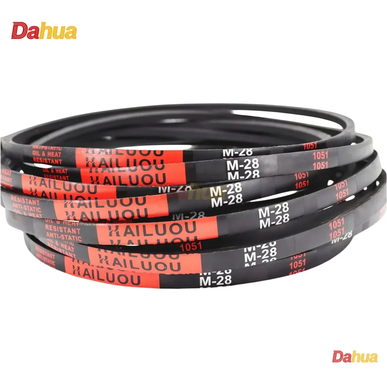 M V-Belt M20~~M70 Rubber Drive Belt for Industrial Machine & Lawn Mower, Heavy Duty Replacement, Anti-Slip Classical V-Belt