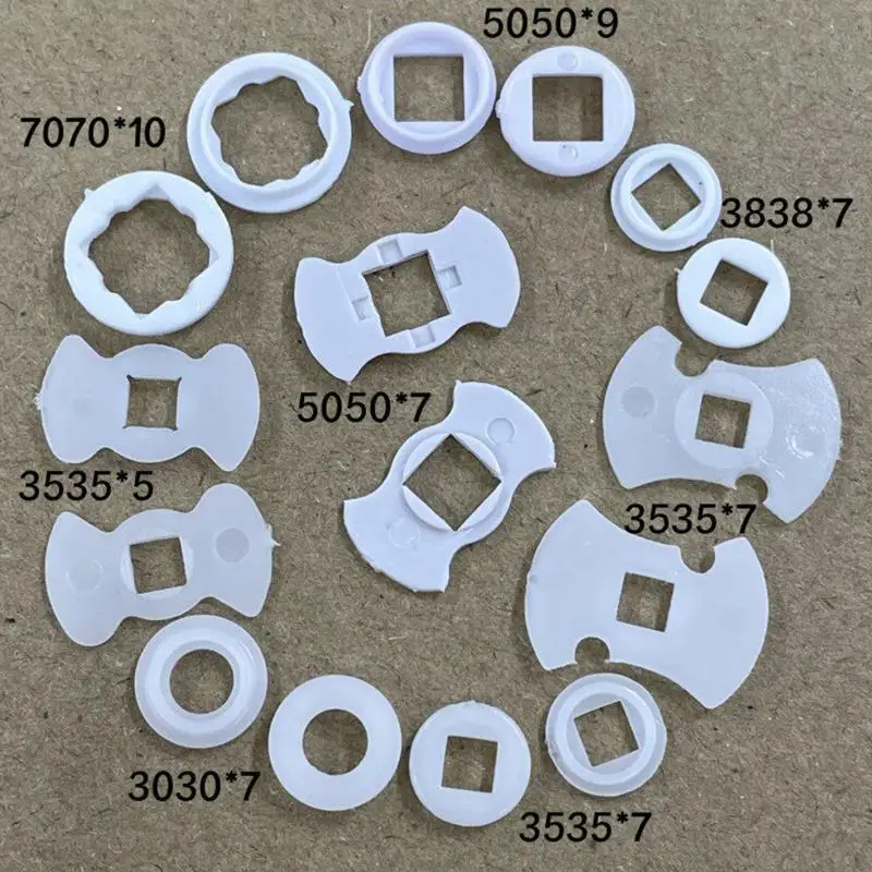 10Pcs Plastic LED Insulation Gasket Stator Spacer For 3535 5050 7070 L2 XPL XPG 50 70 Series LED Emitter Diodes