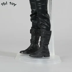 1/6 Scale Male Soldier Doll Black Combat Boots Straight Hollow Shoes Model for 12 Inch Action Toy Figures Detachable Feet Body