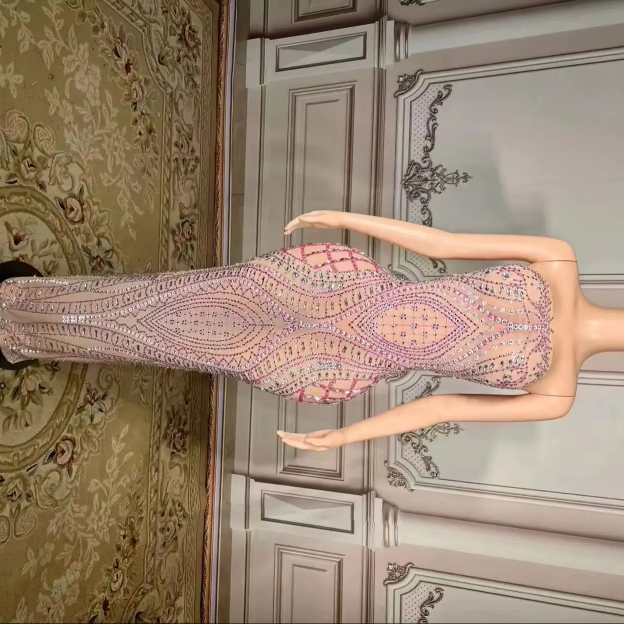 

Летнее трендовое элегантное клубное вечернее платье со стразами для женщин, женское платье со стразами на талии, клубные платья с бриллиантами, большие размеры