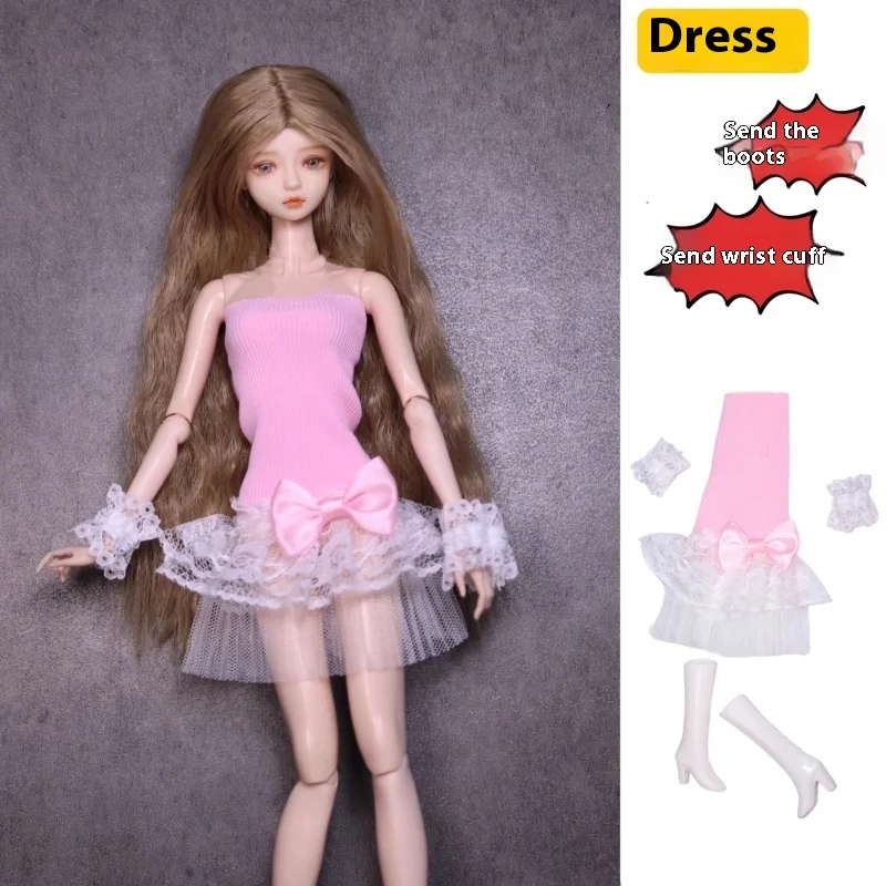 ﻿   Gorąca Wyprzedaż Modne Sukienki Eleganckie na Imprezę dla Lalek 30cm, Codzienne Ubrania dla Lalek, Spódniczka Księżniczki, Ubrania dla 1/6 BJD DIY, Bez Lalki