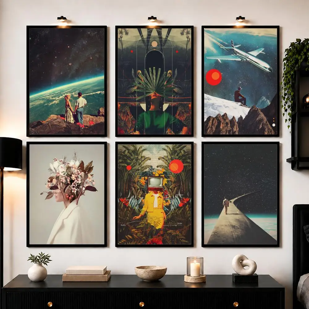 F-Frank MothS Science Fiction Poster Wall Art Sticker For Living Room Bedroom Bar Home Decor Mural Painting Decoration