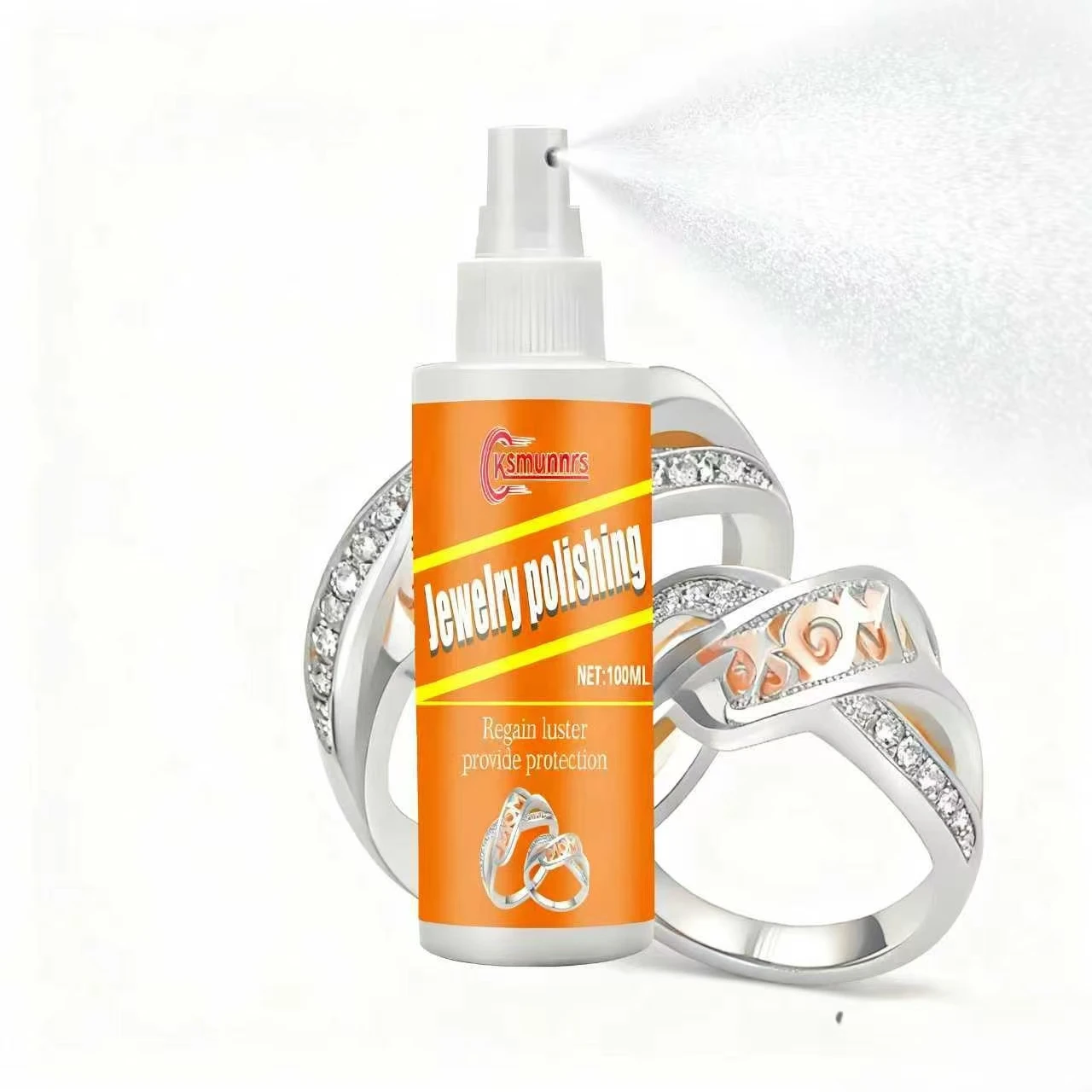 

Ksmunnrs Jewelry Polishing 100ml - Jewelry Shine Restorer, Regain Luster & Provide Protection, Cleaner for Rings & Precious Acce