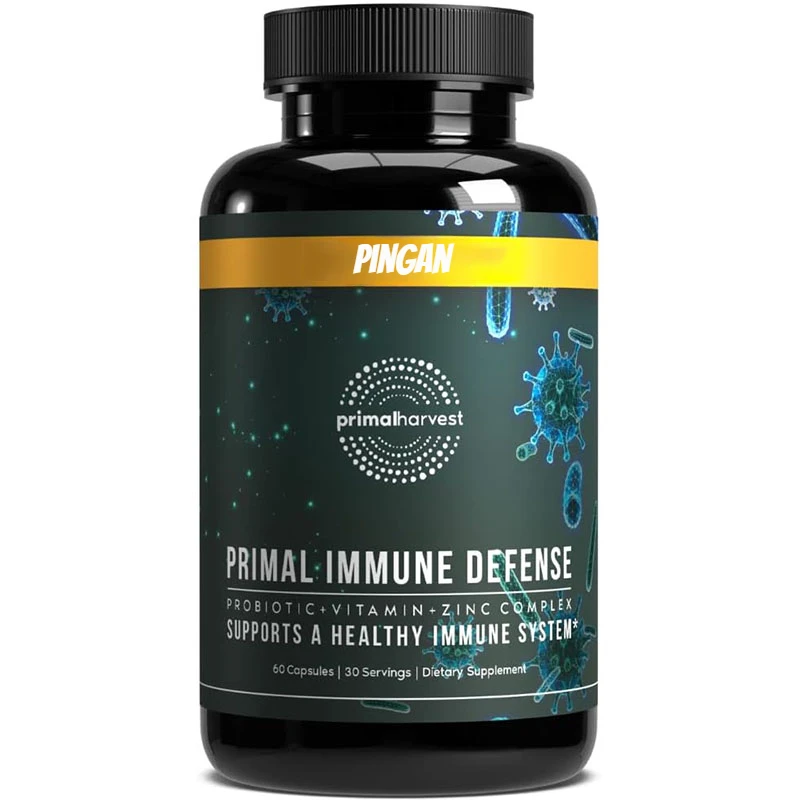 

Primitive Immune Defense 10 in 1 Supplement, Containing 7 Billion CFU of Prebiotics and Probiotics, Zinc, Vitamin C, B6, D3, K2
