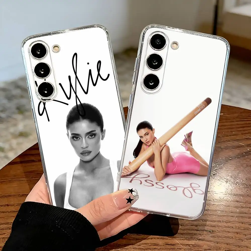 K-Kylie J-Jenner Phone Case For Samsung S25,S24,S21,S22,S23,S30,Ultra,S20,Plus,Fe,Lite Transparent Cover