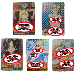 1Pcs/set Anime Dragon Ball Bulma Saiyan Android No. 18 Android No. 21 Sexy Card Adult Girls Hobby Gift Toy Comic Collection Card