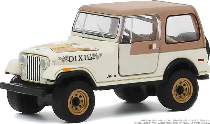 1: 64 1979 Jeep CJ-7 Golden Eagle Dixie  Diecast Metal Alloy Model Car Toys For  Gift Collection