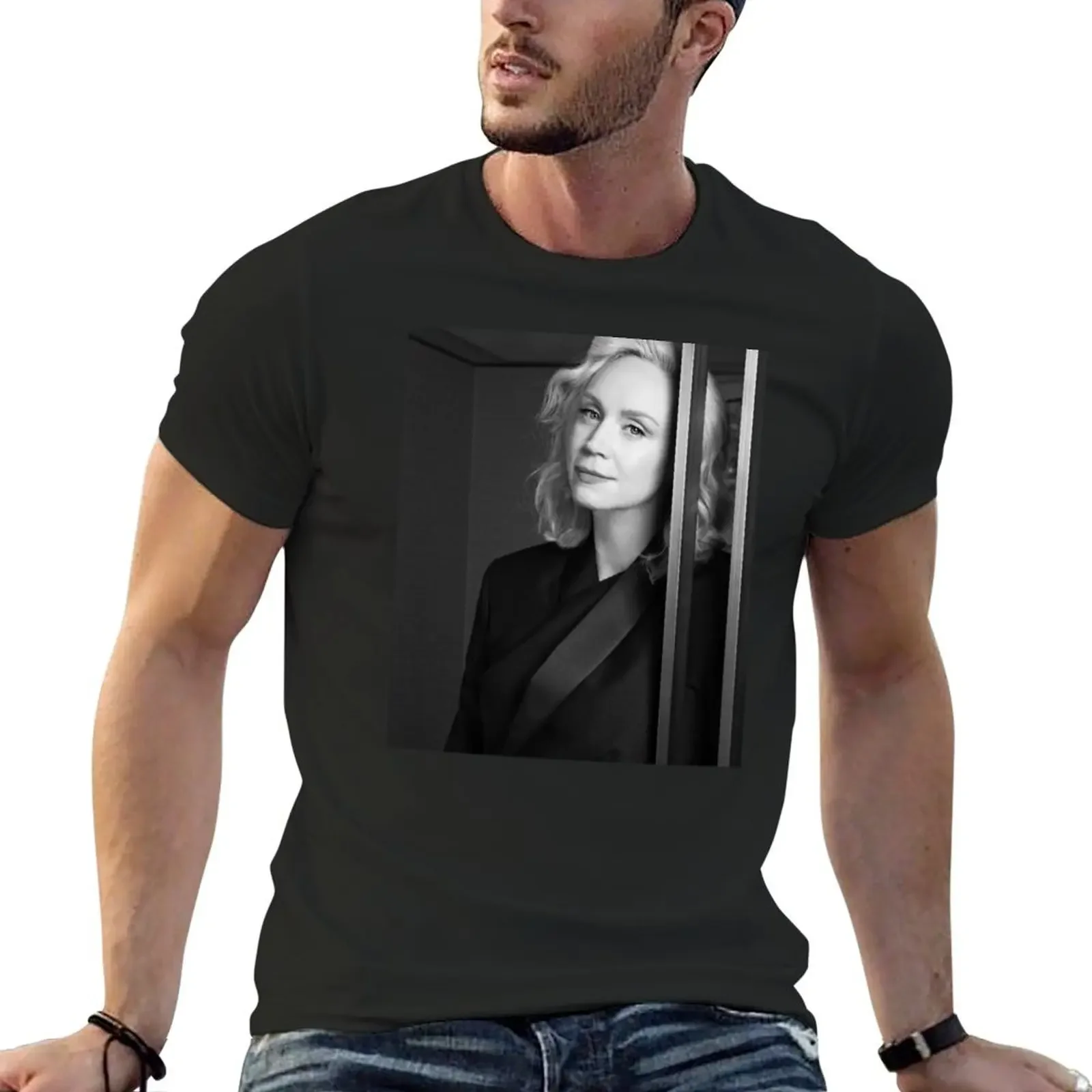 Gwendoline Christie 90s T-Shirt oversizeds plain baggy shirts tops mens graphic t-shirts